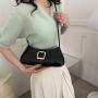 2024 spring and summer new fashion hand bill of lading shoulder crossbody armpit small square female bag to support a large