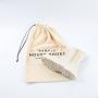 Promotional Custom Logo Twill Cotton Fabric Cloth Shoe Dust Packaging Drawstring Travel Shopping Bag For Handbag
