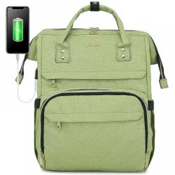 Fashion LOVEVOOK women Men Travel Backpacks 14/15.6/17 Inch Business rucksack Bag USB Port College School Laptop bags