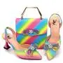 2024  Wedding Party High Heels Paired Handbag Pointed pumps and Handbag Set For Women Match