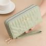 2023 Golden Bowknot Designer Women Bags Square PU Fashion Girl Purses Lady Long Clutch Wallet