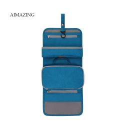 Hanging Roll-Up Makeup Bag Toiletry Kit Travel Organizer for Women Men Removable Storage Bags