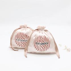 High End Silk Drawstring Jewelry Pouch Small Satin Silk Gift Perfume Bag For Cosmetic