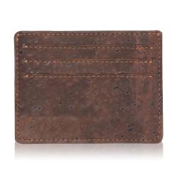 Slim Portafogli Carte Credito Vera Pelle Uomo In Pelle Rfid Porta Carte Titolare Cuoio Di Sughero