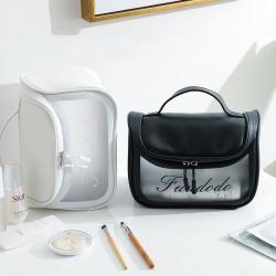 Factory Direct Sale Logo Custom Transparent Cosmetic Bag Female Portable Cosmetic Storage Bag Travel Large Capacity Toiletry Bag