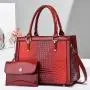 Two Piece Designer Handbag Tote Bag 2023 New Crocodile Print Wholesale Women Handbags Large Capacity Women Fashion Handbags