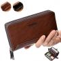 Pu Cartera De Hombre Vintage Zipper Carteras Mujer 2023 New Fashion Men Card Holder Wallet CY109