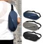 New Men's Waist Pack Outdoor Running Mobile Bag Multi functional Large Capacity Chest Bag Casual One Shoulder Crossbody Bag