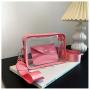 Hot Sale Transparent PVC Women Messenger Bag With Wallet Fashion Clear PVC Crossbody Bag