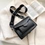 2023 new mini handbags women fashion ins ultra fire retro wide shoulder strap messenger bag purse simple style Crossbody Bags