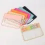 DIY Chenille Letter Travel Simple Waterproof Sun Glasses Zipper Pouch Preppy Plastic Plain Makeup Bag Clear Cosmetic Bag