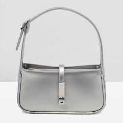 Custom Factory Luxury Fashion Plain Vegan Leather Womens Shoulder Bags With Premium Lock Chic Private Label Ladies Hobo Bags