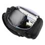 Large Capacity Waterproof Travel Duffle Gym Bag with Shoe Compartment Black Training Backpack