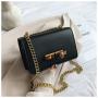 2023 New Design Lock Bag Fashion Handbags PU Leather Woman Bags Luxury Chain Bolsos Shoulder Crossbody Bag WF221020