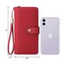 New Women's Long Wallet RFID Multifunctional Women's Wallet Card Holder PU Leather Clutch