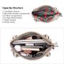 REALER 2023 designer luxury PU black womens shoulder bags large capacity women tote handbags.