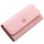 KBW453 2023 New Women Purse Ladies Clutch Bag Fashion Buckle Rhombus Wallet Card Holder Money Clip Embroidered Long Wallet