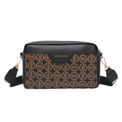 High Quality Vintage Print Pu Leather Crossbody Shoulder Bag for Women Fashionable Square Bag for Ladies bolsas para mujer