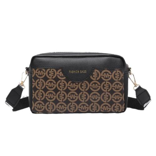 High Quality Vintage Print Pu Leather Crossbody Shoulder Bag for Women Fashionable Square Bag for Ladies bolsas para mujer