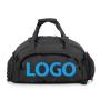 Custom Logo Unisex Portable Waterproof Sports Gym Fitness Duffle Backpack Weekend Travel Duffel Bag With Shoe Storage