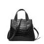 Luxury Embossed Crocodile Leather Ladies Bag Real Cow Leather Handbags