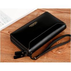 Pu Cartera De Hombre Vintage Zipper Carteras Mujer 2023 New Fashion Men Card Holder Wallet CY109