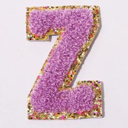 Wholesale Stock Multi Colors Custom Logo Designer Alphabet Embroidery Backpack Clothing Chenille Patches