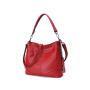 Online Shop Supplier Wholesales Luxury Genuine Leather Handbag Women Customized Simple Ladies Shoulder Bag Zipper Fashion