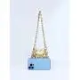 Small niche design hollowed out acrylic woven shoulder bag