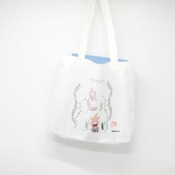 Wholesale Custom Logo Printed 6Oz Canvas Tote Bag Organic Handle Shopping Grocery Cotton Canvas Cloth Bags