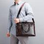 ZWY193 Wholesale Men New Crocodile Print Handbag PU Lightweight Daily Waterproof Briefcase Hot Sale Vintage Laptop Shoulder Bag