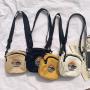 Simplicity Mini Letter One Shoulder Bag Canvas Crossbody Bag With Zipper