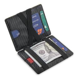 Custom business card holders leather slim card holder wallet carbon fiber mens card holder