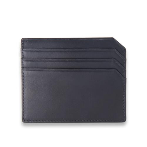 Genuine leather card holder for gift slim front pocket card holder vegetable tanned leather