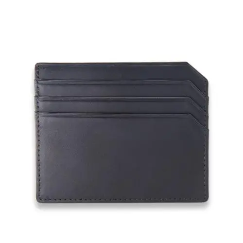 Genuine leather card holder for gift slim front pocket card holder vegetable tanned leather
