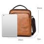 WTB065 Crossbody Bag for Men Lifestyle Casual Vintage PU Leather Shoulder Bag Small Messenger Bag for Travel Work Business