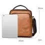 WTB065 Crossbody Bag for Men Lifestyle Casual Vintage PU Leather Shoulder Bag Small Messenger Bag for Travel Work Business