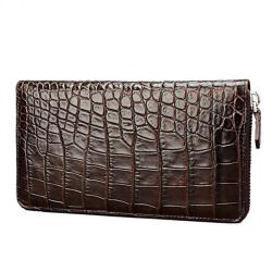OEM ODM Cartera Hombre Billeteras De Cuero Luxury 100% Genuine Crocodile Leather Wallets For Mens Wholesale Men'S Clutch Purse