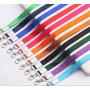 DC011 Custom Logo Fashion Nylon Lanyard High Quality Work ID Card Holder Lanyard 1.5cm School Badge Lanyard for Students