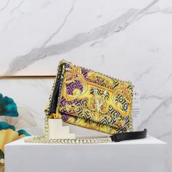 2024 fashion chain bags for women elegant soft purses and handbags trendy printing leather bag crossbody side bag for girl 24 cm