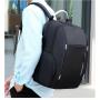 ZWY225 Fashion Casual Outdoor USB Shoulder Bag Men Daily Password Lock Anti-theft Backpack Oxford Wearable Multi-pocket Bag