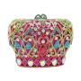 Custom design 2024 luxury Handmade Evening Bag Crown Shape Rhinestone Bag European Clutch Women Bag Chain Luxury 2023