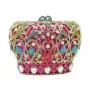 Custom design 2024 luxury Handmade Evening Bag Crown Shape Rhinestone Bag European Clutch Women Bag Chain Luxury 2023