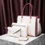 New Colored Women's Handheld One Shoulder Crossbody Mother Bag Three Piece Set