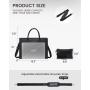 LOVEVOOK Women's Large Vintage Business computer Briefcase OEM Leather Office Work Bag 15.6 inch Laptop Tote Hand bags for Women