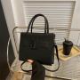 2023 New Fashion High Capacity Shoulder Bag Women's Solid Color Crossbody Bag PU Leather Thread Crossbody Bags For Women