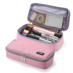 Gelory School Office Portable Pencil Pouch Large Capacity Students Stationery Pouch Pencil Holder Desk Organizer