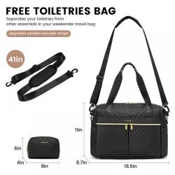 LOVEVOOK 2022 new geometric Weekender Overnight Bag with Laptop Compartment, carry on bags yoga gym women Travel Duffle Bags