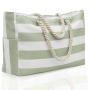 XL319 Striped Beach Bag Wholesalers Foldable Travel Organiser Moving Packing Bags Quilt Coarse Cotton Tote Shopping Bag