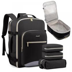 LOVEVOOK Fashion multi-function waterproof bags large 40L 4pc With 3 Packing Cubes Travel Outdoor Leisure Backpack for Women men